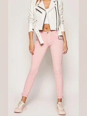 GUESS Los Angeles size 28 "Brittney" Skinny Jeans - Pastel Pink Denim